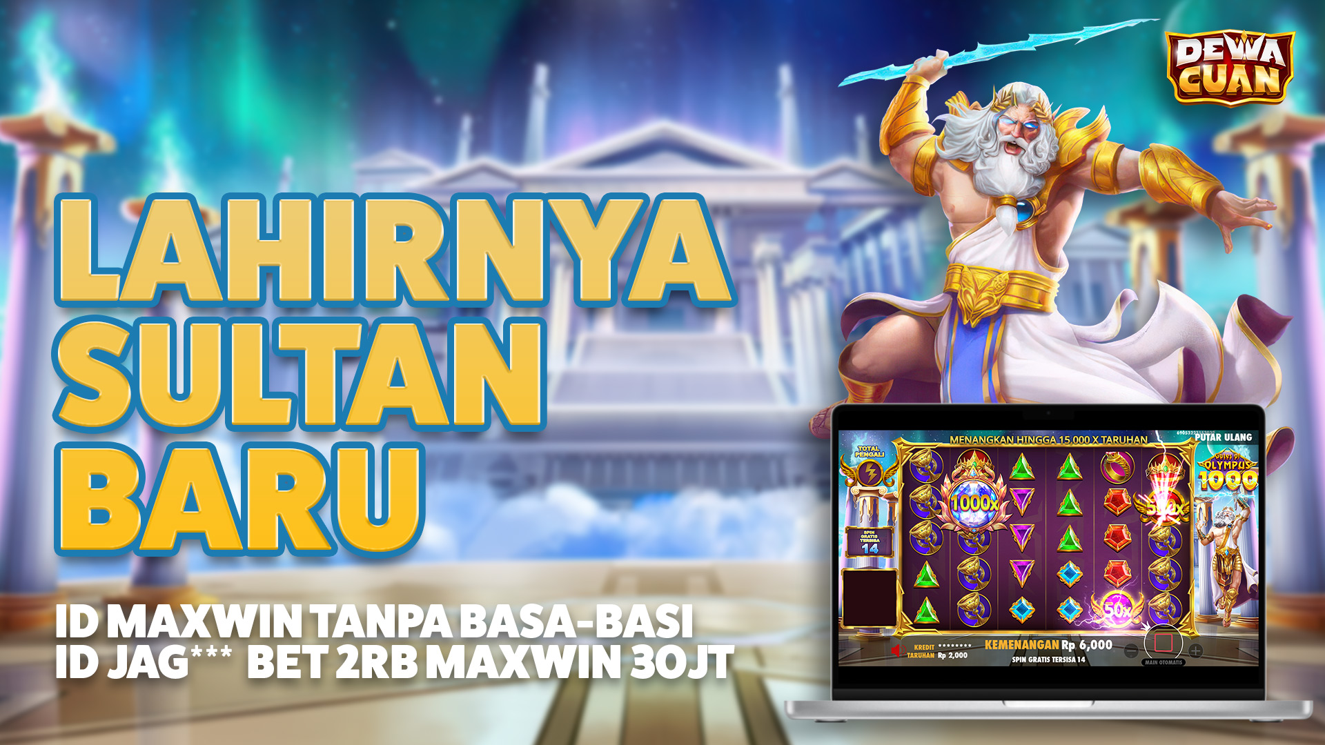 Sensasi Buy Spin Gates of Olympus 1000: Modal 2 Ribu, Cuan 30 Juta di Dewacuan!